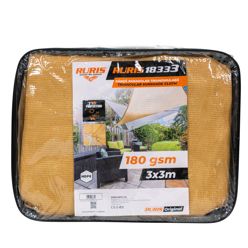 Trojúhelníkový slunečník RURIS 18333