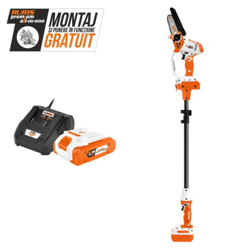 Akumulátorová teleskopická pila RURIS 1424e Power Alfa UP (včetně baterie a nabíječky)