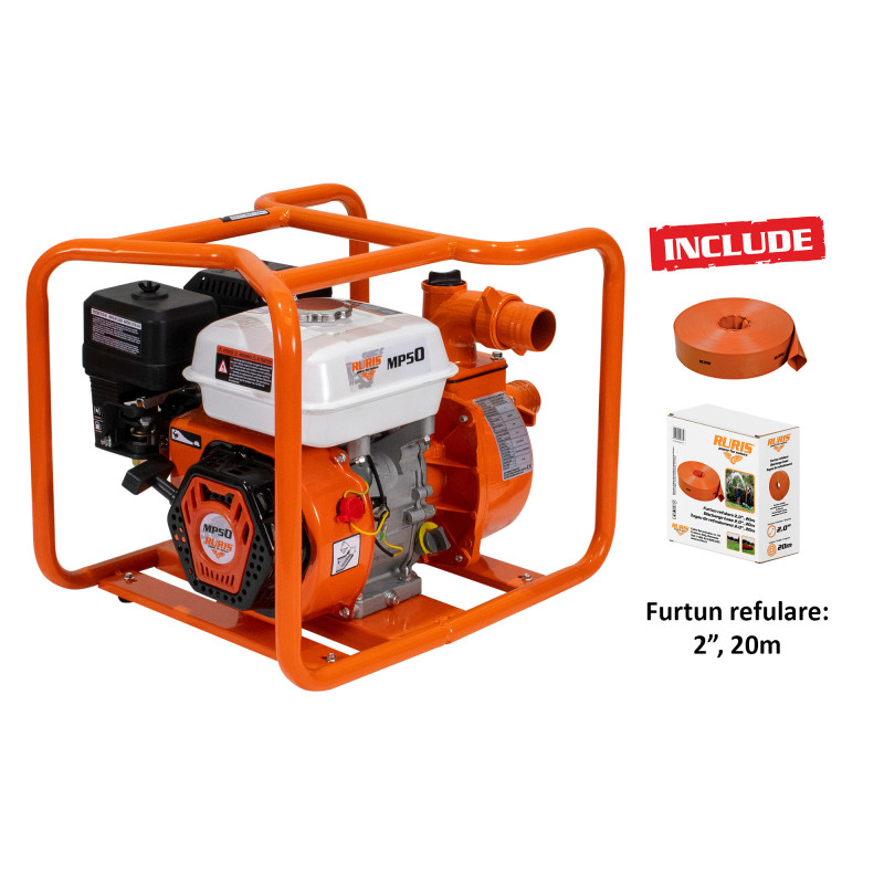 Motorové čerpadlo RURIS MP 50 + 2,0" 20 m přívodní hadice